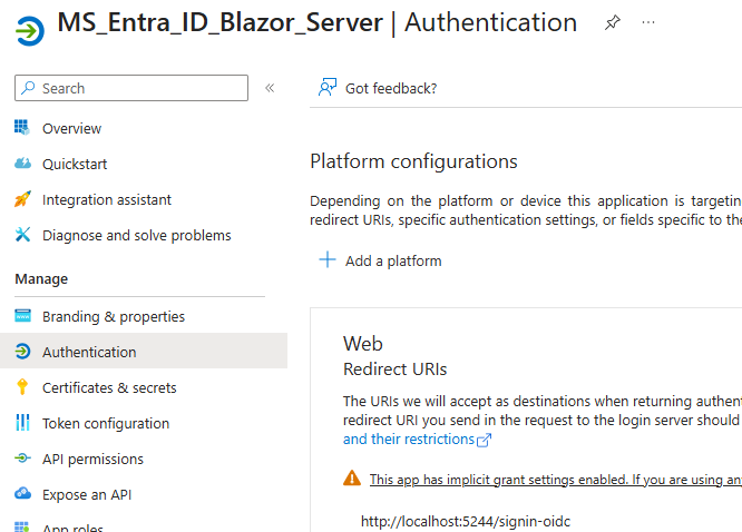 Entra ID Registrattion